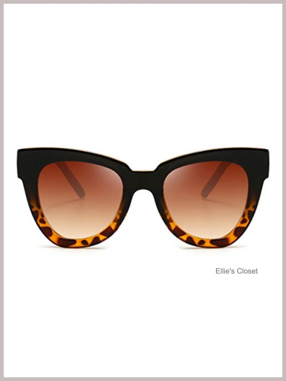 Oversized Cat Eye Sunglasses UV400 Acetate Square Frame